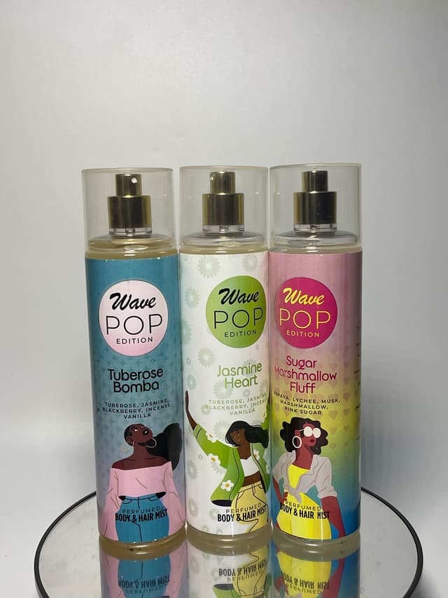 Wave pop body mist